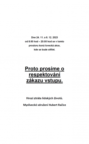Upozornění na naháňku 2